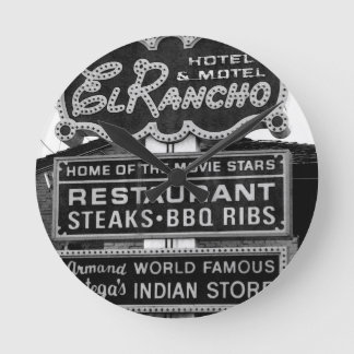 Elランチョのホテルの印 ラウンド壁時計