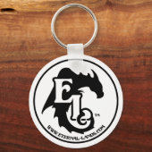 ELロゴ – B&W – キーチェーン (正面)