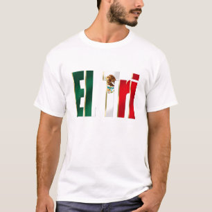 EL三メキシコのサッカーのfutbolのメキシコプライドのロゴ Tシャツ