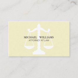 El Abogado Elegante Limpia Clásico Nata Simple Ley 名刺
