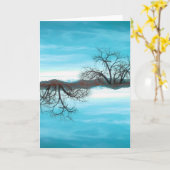 El Abuelo Del Cielo Tealの挨拶状 カード (黄色い花)