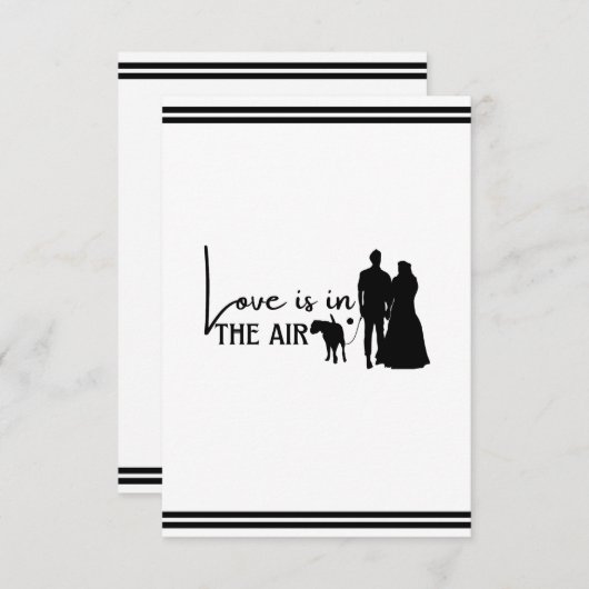 El amor de pareja de perros está en el aire (正面/裏面)