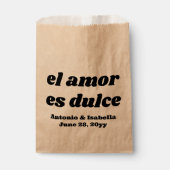 El amor es dulceウェディングレセプショントリートfor guest フェイバーバッグ (正面)