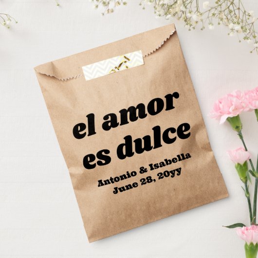 El amor es dulceウェディングレセプショントリートfor guest フェイバーバッグ (封をした状態)