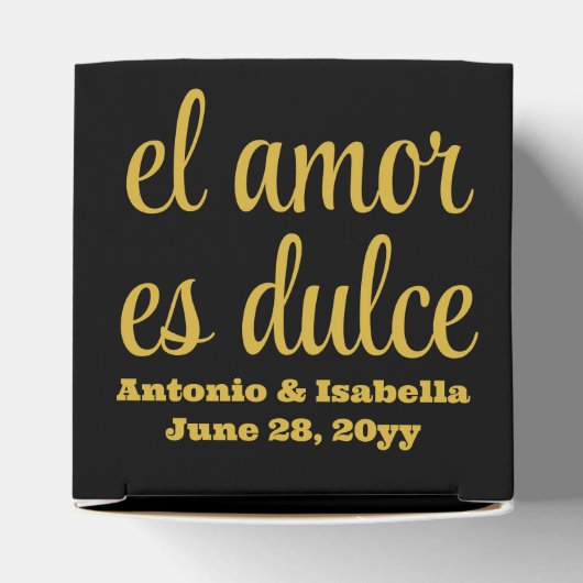 El amor es dulceウェディングレセプショントリートfor guest フェイバーボックス (上部)