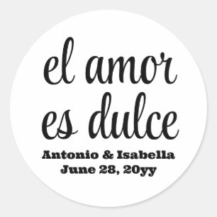 El amor es dulceウェディングレセプショントリートfor guest ラウンドシール