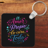 El amor propio lo cura todo キーホルダー (裏面)