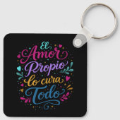 El amor propio lo cura todo キーホルダー (裏面)