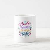 El amor propio lo cura todo コーヒーマグカップ (中央)