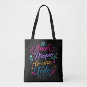 El amor propio lo cura todo トートバッグ (正面)