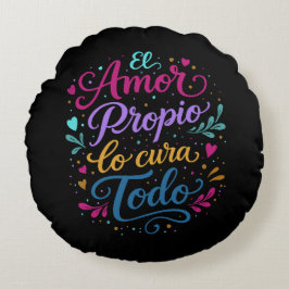 El amor propio lo cura todo ラウンドクッション