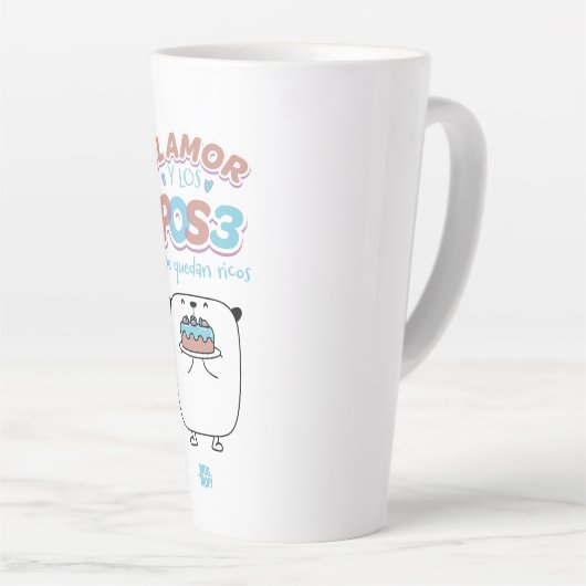 │El amor y los postres カフェラテマグ (右アングル)