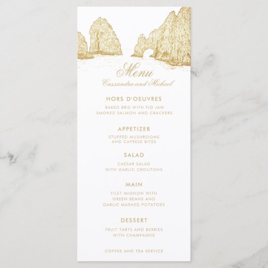 El Arco Cabo San Lucas Arch Menu メニュー (正面)