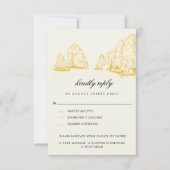 El Arco Cabo San Lucas Kindly Reply | Meal Options 出欠カード (正面)