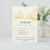 El Arco Cabo San Lucas Kindly Reply | Meal Options 出欠カード (スタンド正面)