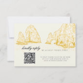 El Arco Cabo San Lucas Kindly Reply QR Code 出欠カード (正面)