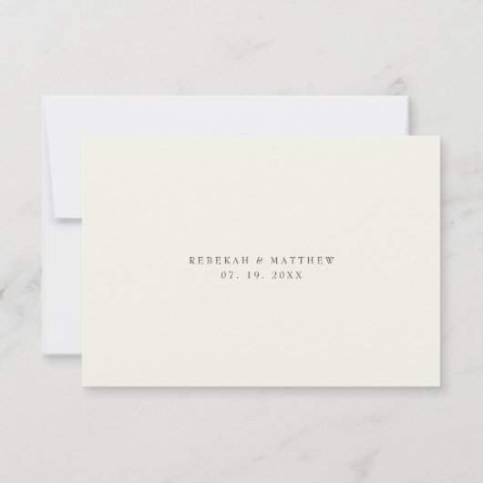 El Arco Cabo San Lucas Kindly Reply QR Code 出欠カード (裏面)