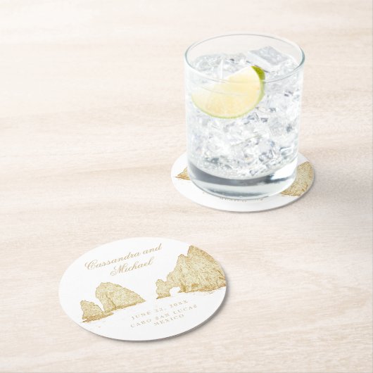 El Arco | Cabo San Lucas MEXICO ラウンドペーパーコースター (インサイチュ)