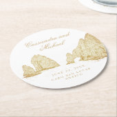 El Arco | Cabo San Lucas MEXICO ラウンドペーパーコースター (アングル)