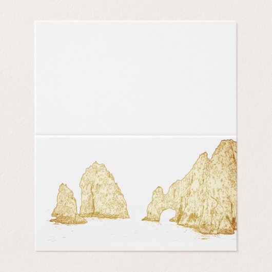 El Arco |  Cabo San Lucas MEXICO 名刺 (外部フラット)