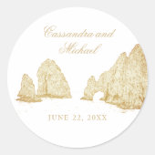 El Arco |  Cabo San Lucas MEXICO Welcome ラウンドシール (正面)