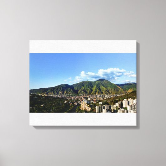 El Avila de día - panorama full alta resolución キャンバスプリント (正面)