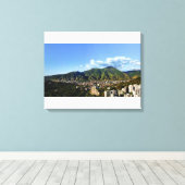 El Avila de día - panorama full alta resolución キャンバスプリント (インサイチュ (ウッドフロア))