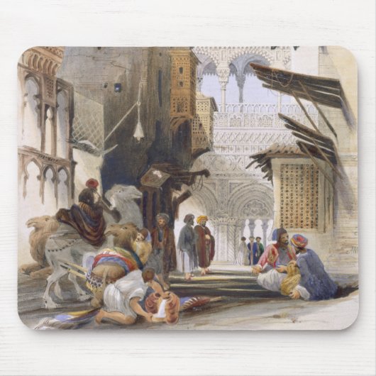 El Azhar、壮大なカイロのパブに導く通り。 1846年 マウスパッド (正面)