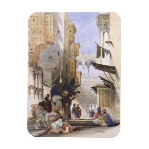 El Azhar、壮大なカイロのパブに導く通り。 1846年 マグネット
