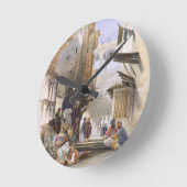 El Azhar、壮大なカイロのパブに導く通り。 1846年 ラウンド壁時計 (傾斜)