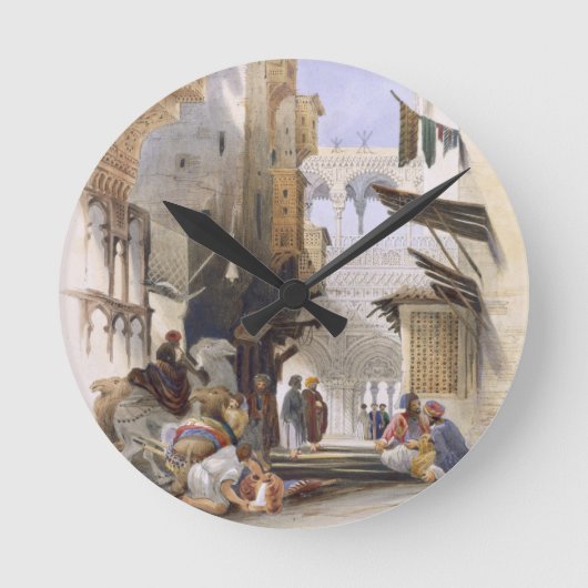 El Azhar、壮大なカイロのパブに導く通り。 1846年 ラウンド壁時計 (正面)