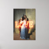El Bacio Remix – Neon “LOVE” Wall Art & Merch キャンバスプリント (正面)