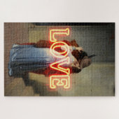 El Bacio Remix – Neon “LOVE” Wall Art & Merch ジグソーパズル (横)