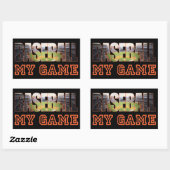 El béisbol es mi Juego 長方形シール (シート)