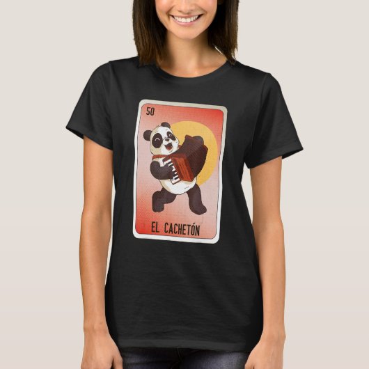 El Cacheton Mexican Slang Lottery Bingo Cards Tシャツ (正面)