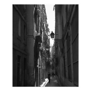 El Callejon写真プリント(バルセロナ,スペイン) フォトプリント
