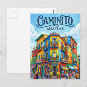 El Caminito Argentina ポストカード (正面/裏面)