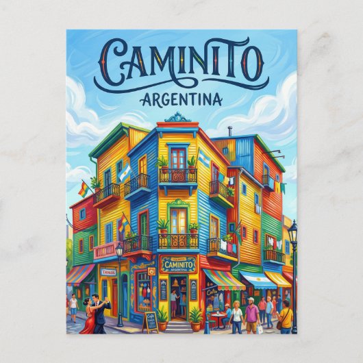 El Caminito Argentina ポストカード (正面)