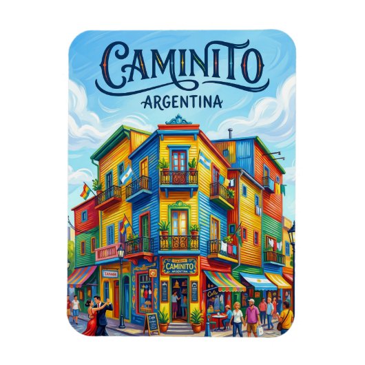 El Caminito Argentina マグネット (縦)
