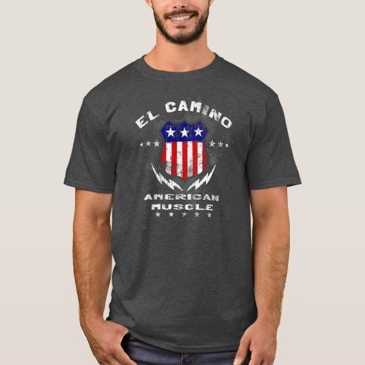 El Caminoのアメリカ筋肉v3 Tシャツ (正面)