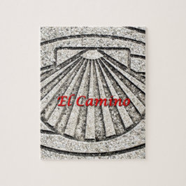 El Caminoの貝、舗装、スペイン(キャプション) ジグソーパズル