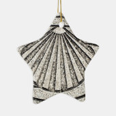 El Caminoの貝、舗装、スペイン セラミックオーナメント (右)