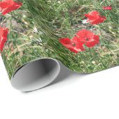 El Caminoの赤いケシ ラッピングペーパー (ロールコーナー)
