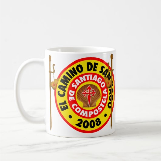El Camino Deサンティアゴ2008年 コーヒーマグカップ (左)