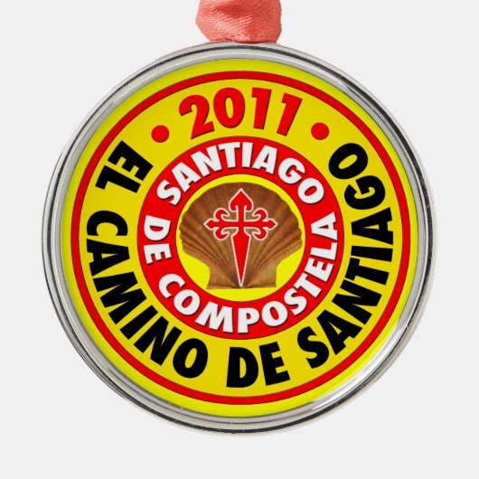 El Camino deサンティアゴ2011年 メタルオーナメント (正面)