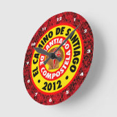 El Camino Deサンティアゴ2012年 ラウンド壁時計 (傾斜)