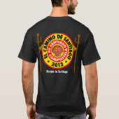 El Camino deサンティアゴ2012年 Tシャツ (裏面)