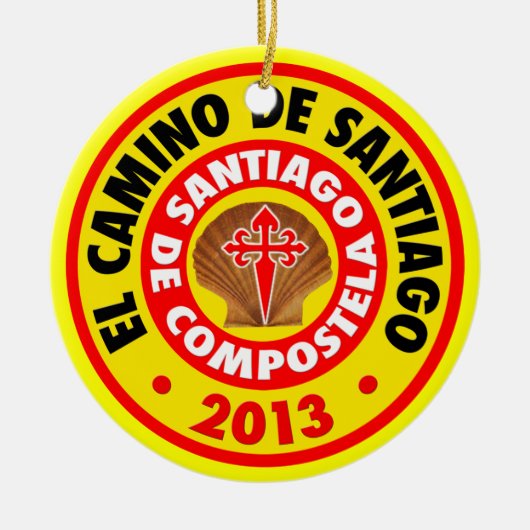 El Camino Deサンティアゴ2013年 セラミックオーナメント (正面)
