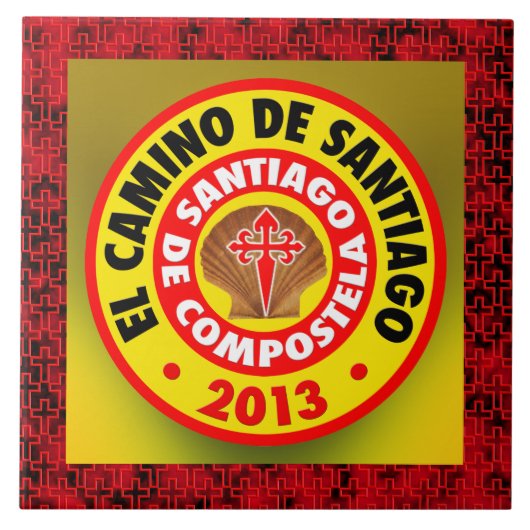 El Camino deサンティアゴ2013年 タイル (正面)