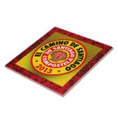 El Camino deサンティアゴ2013年 タイル (側面)